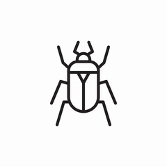 bug insect icon sign vector