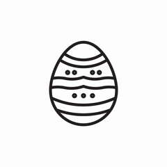 eastern egg icon sign vector