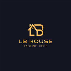 Initials LB House Logo Design. Creative Letter LB with House Icon for Real Estate, Property and Business Branding

