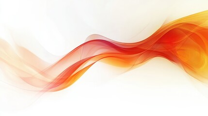 Abstract Orange and Red Wave Pattern - Digital Art, Flowing Lines, Modern Design, Graphic Background.