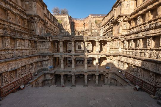 Rani Ki Vav, Patan - World Heritage Site. Inside shot. This is one of the oldest stepwells located in the State of Gujarat in India