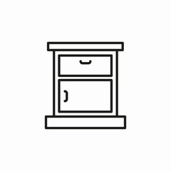 furniture closet cabinet icon sign vector