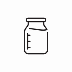 milk jar icon sign vector