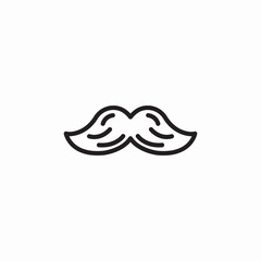 moustache male icon sign vector