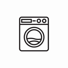 washing machine laundry icon sign vector