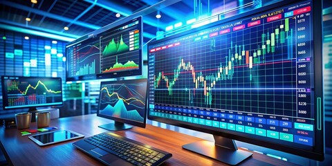 Obraz premium Artificial Intelligence in Stock Trading: Optimizing Investments with Machine Learning and Data Analysis Techniques for Financial Success