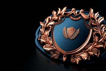 3D-rendered illustration of a membership badge with metallic shine and engraved name, capturing the exclusive and prestigious look of a premium badge, symbolizing unity and exclusivity