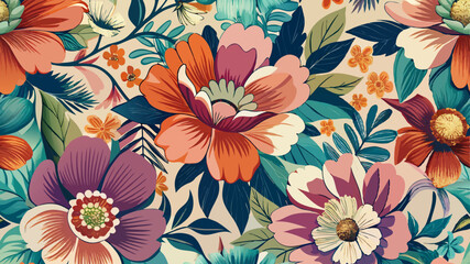 flowers seamless background