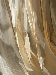 Fluid Liquid Crumpled Plastic Foil Lines Waves