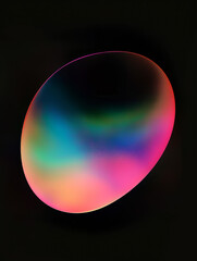 blur gradient shape on black background 
