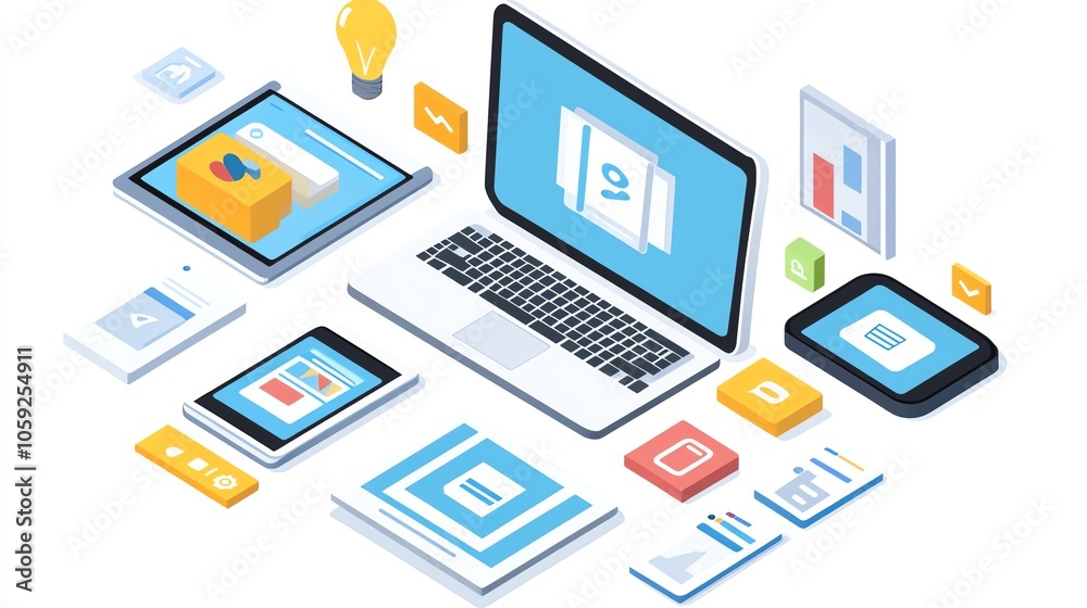 Poster technology internet development concepts drive the advancement of online communication tools.