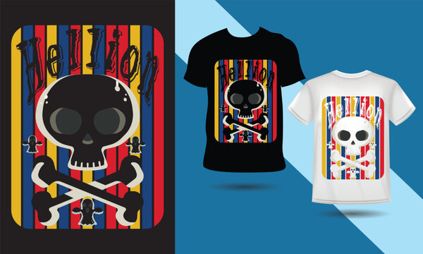 Hellion Vector and Typography T-Shirt Design