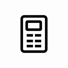 calculator count icon sign vector