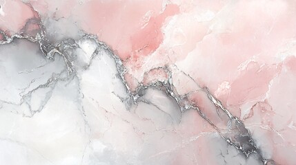 Fototapeta premium Abstract marble texture with blush pink and gray color blending, suitable for backgrounds or design projects.