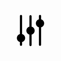 settings mixer icon sign vector