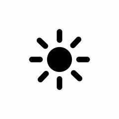 sun brightness icon sign vector