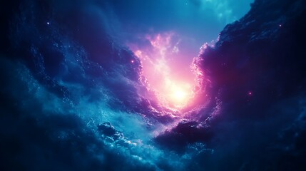 Fototapeta premium Cosmic clouds Soft Pastel Background for Graphic Design Templates