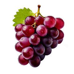 Fototapeta premium Grape, generative ai, üretken yapay zeka, isolated on white transparent background, png element
