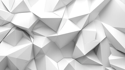 Fototapeta premium Geometric white background with abstract triangular shapes and textures.