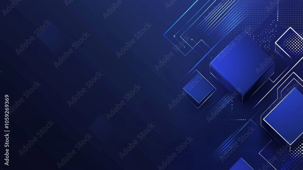 Poster the design of this abstract technology network is characterized by glowing nodes and lines that are 