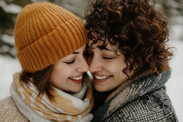 A LGBTQ+ couple's joyful adoption announcement. 