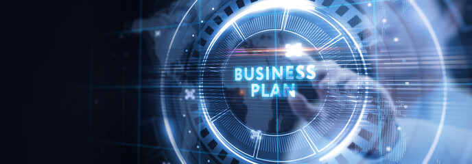 Business plan concept.Business, Technology, Internet and network concept.