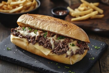Philadelphia cheesesteak sandwich