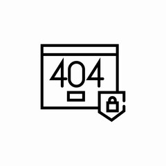 404 error website icon sign vector