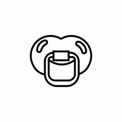 baby pacifier icon sign vector