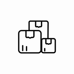 delivery packages icon sign vector