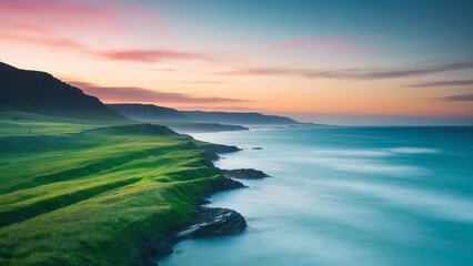 Fototapeta premium Capture stunning long exposure photography with clean visuals and overlay text for impactful presentations that engage and inspire your audience effortlessly. Elevate your storytelling today!