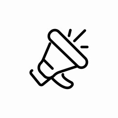megaphone announcement icon sign vector