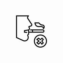 no smoking cross icon sign vector
