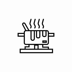 pot cook icon sign vector