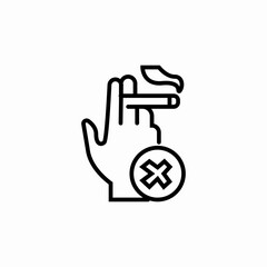 prohibited smoking icon sign vector