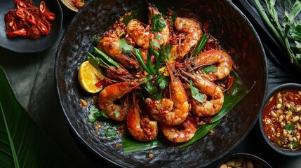 Spicy Prawns with Lemon and Chili