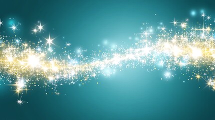 Sparkling Blue and White Glitter Background Simple Neutral Background with Free Space for Design