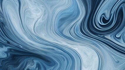 Serene Blue Liquid Marble Texture 