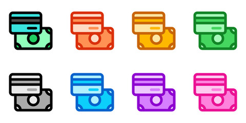 Editable payment methods, card, cash vector icon. Part of a big icon set family. Perfect for web and app interfaces, presentations, infographics, etc