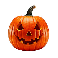 Halloween Pumpkin, generative ai, üretken yapay zeka, isolated on white transparent background, png element