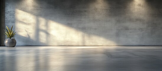 Embracing minimalism with a concrete aesthetic.