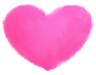 Bright pink hearts, colored with chalk, used to decorate gifts for your loved ones on Valentine's Day, cards, or weddings.