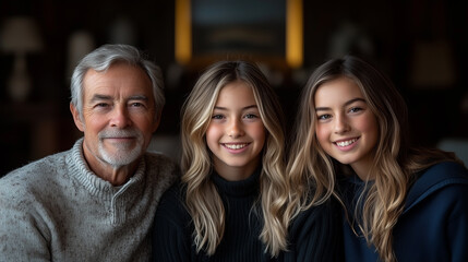 Fototapeta premium Happy Family Photo Together 