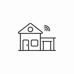 smart home icon sign vector