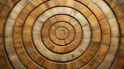 Textured Circular Wooden Pattern Background