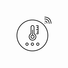 temperature control house wireless control icon sign vector