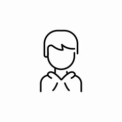 young boy user icon sign vector