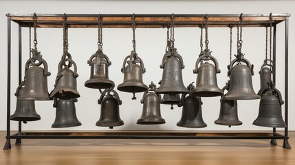 Obraz premium Ancient Buddhist Ritual Bells