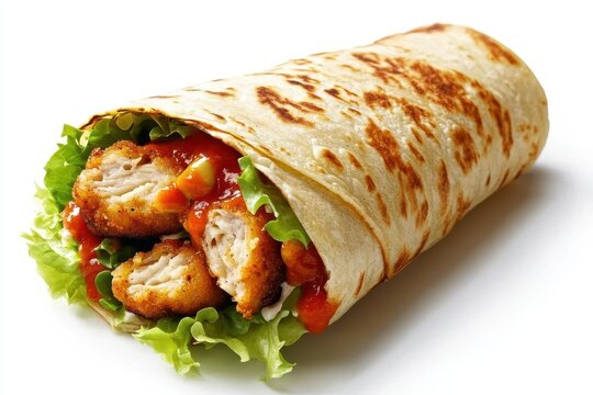 Zinger wrap with chipotle or Paratha sandwich in Dubai eatery