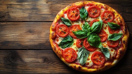 Delicious Margherita Pizza with Fresh Basil